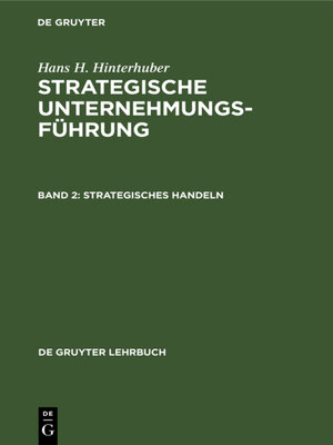 cover image of Strategisches Handeln